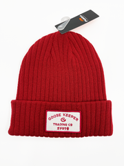 GooseKeeper Beanie Red with White patch