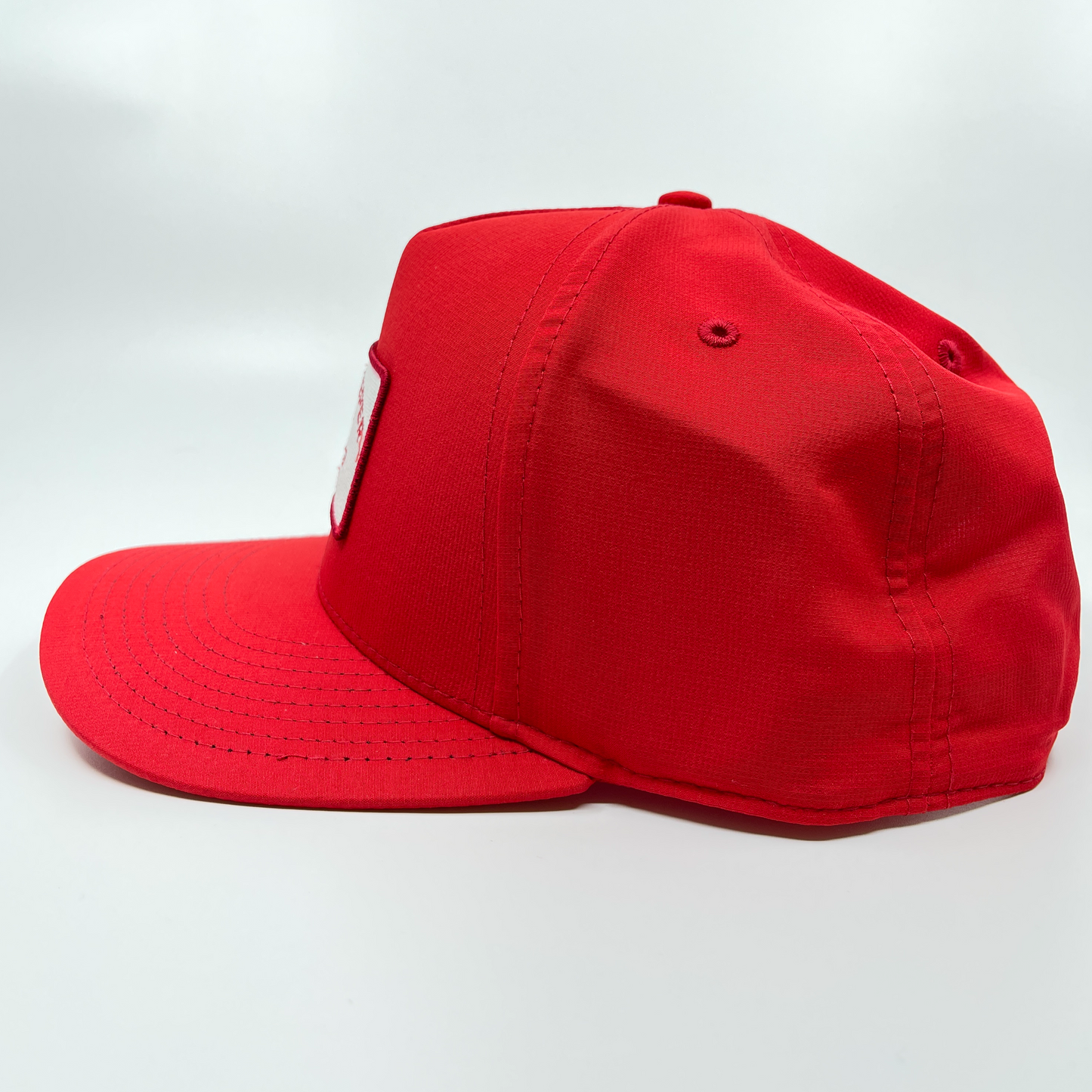 Goosekeeper High Crown Adjustable-Fit Cap Red with White Patch