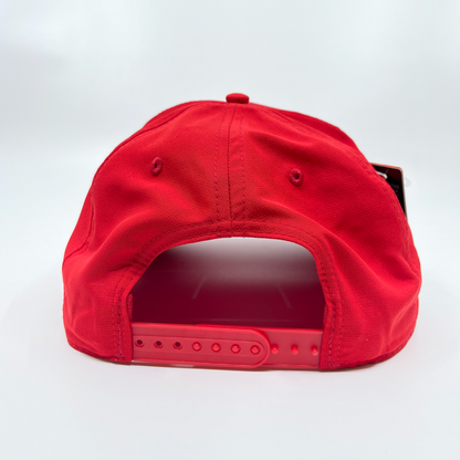 Goosekeeper High Crown Adjustable-Fit Cap Red with White Patch