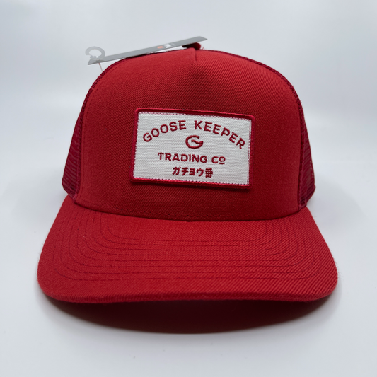 Goosekeeper High Crown Adjustable-Fit Cap with White Patch