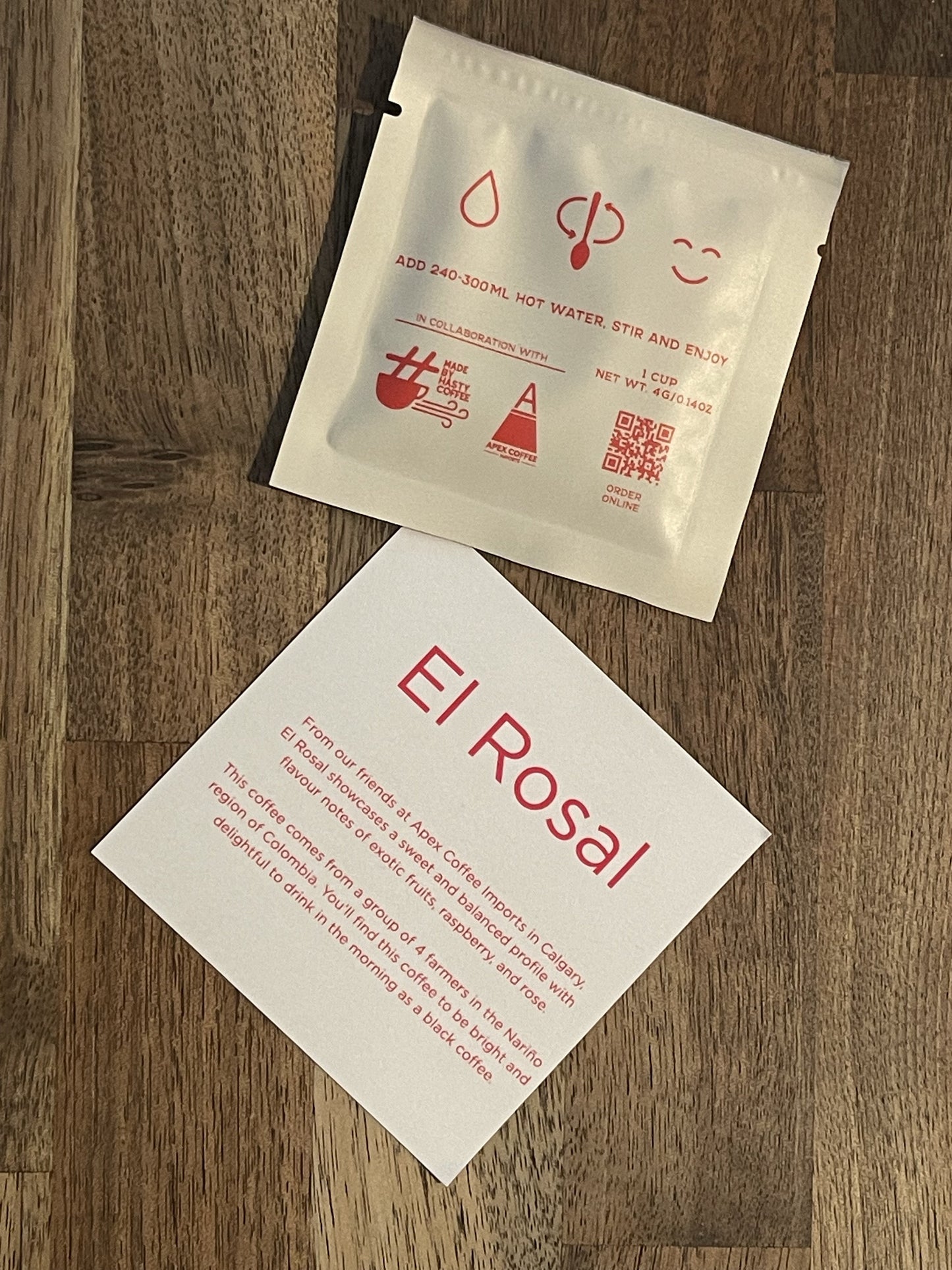 60gram tin 15 servings (BULK) Single Origin Instant Coffee  EL ROSAL
