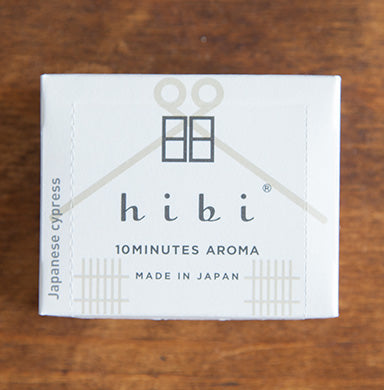 Hibi 10minutes Aroma Box of 8 Incense Matches - Japanese Cypress