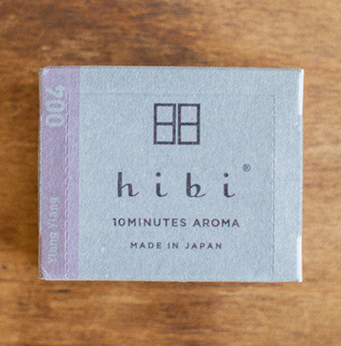 Hibi 10minutes Aroma Box of 8 Incense Matches - Ylang Ylang
